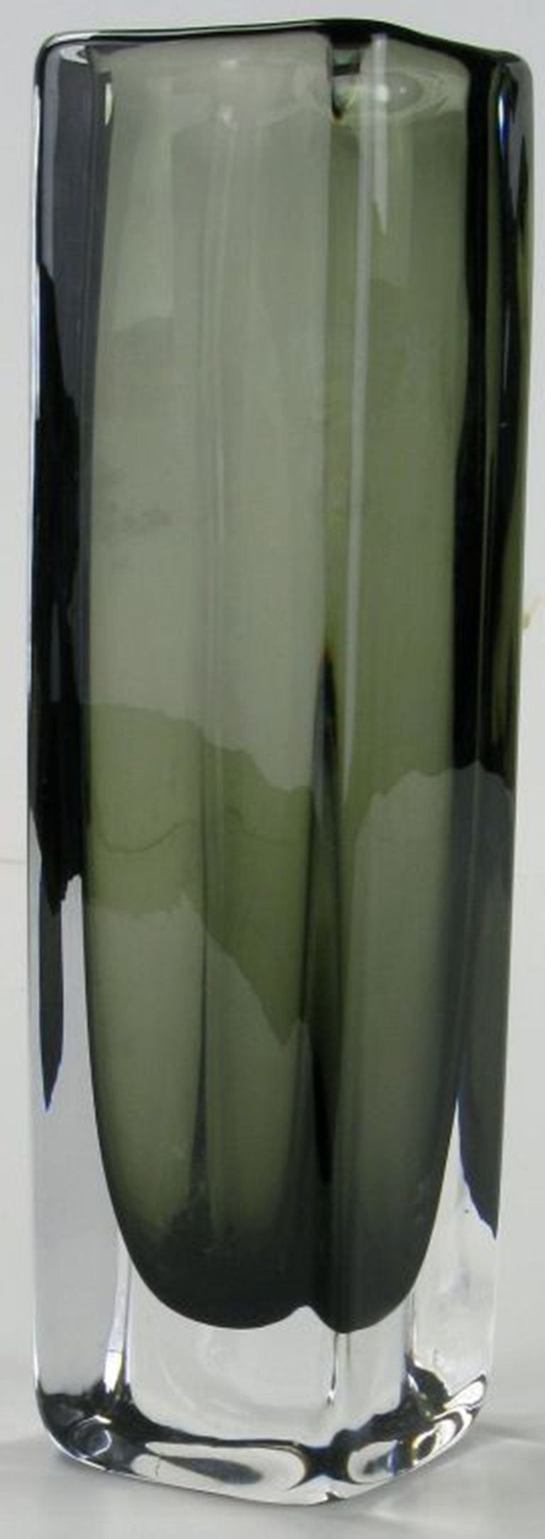 Swedish Smoked Sommerso Glass Vase For Sale