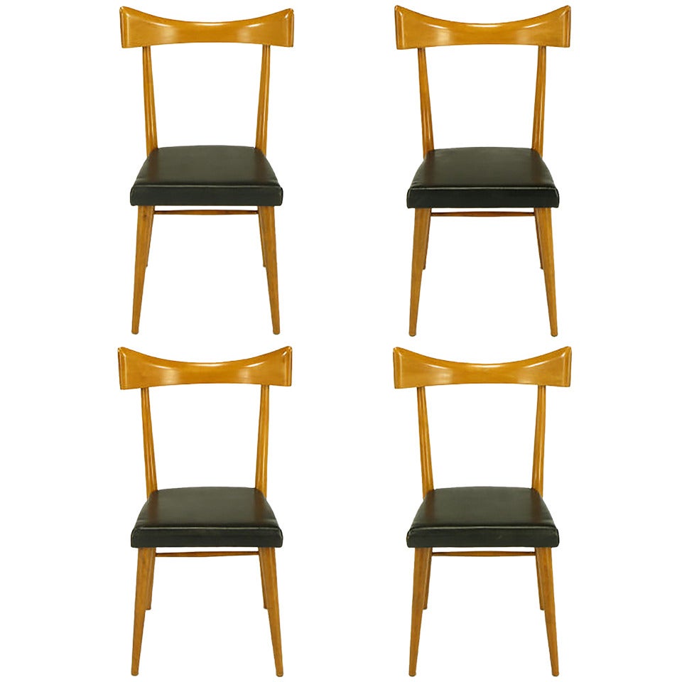 Four Paul McCobb Winchendon Open Back Dining Chairs