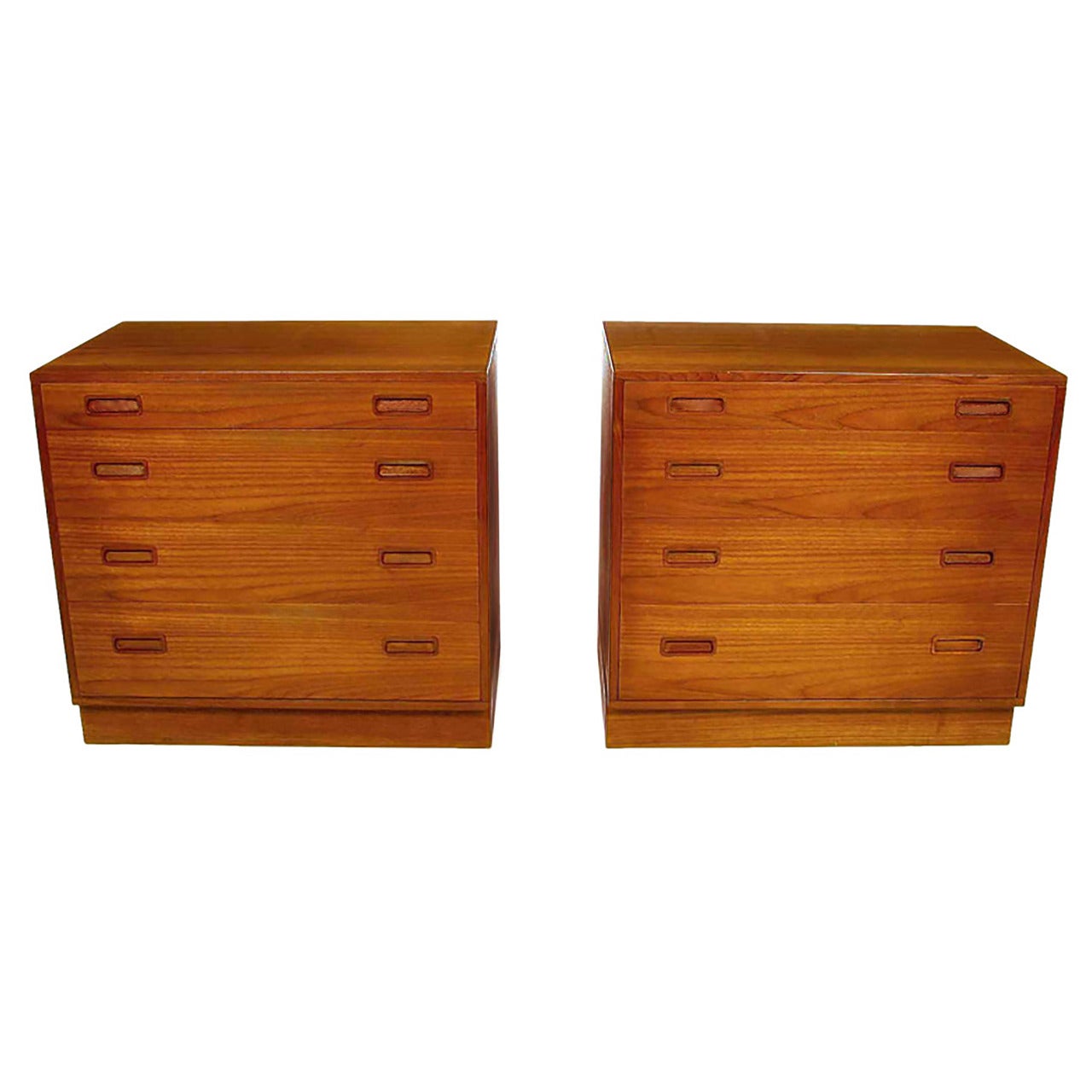 Pair of Danish Teak Commodes by Poul Hundevad