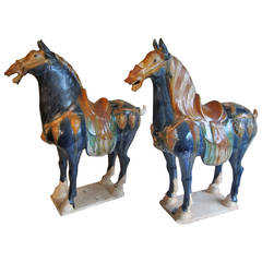 Pair of Tang Style Horses