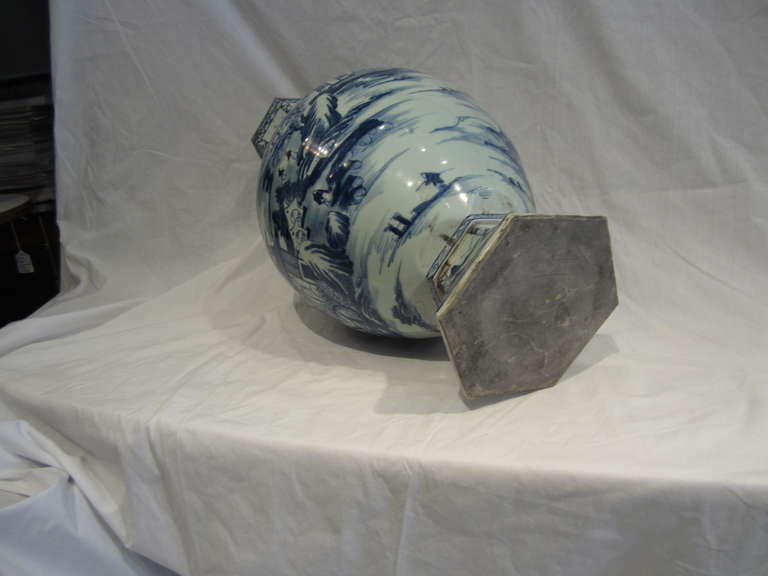 Pair of Chinese Blue and White Vases 1