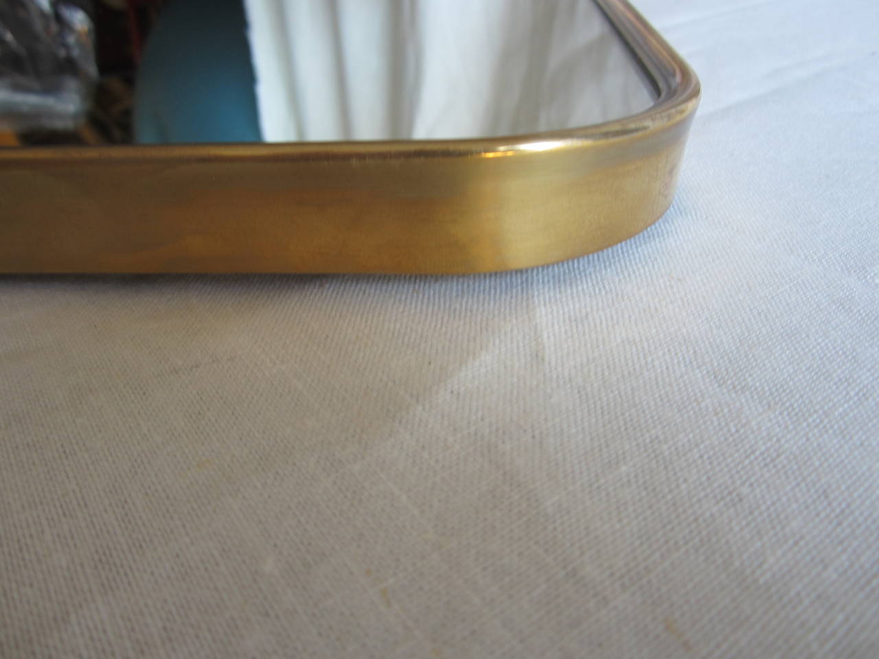 Modern Italian Brass Mirror 1