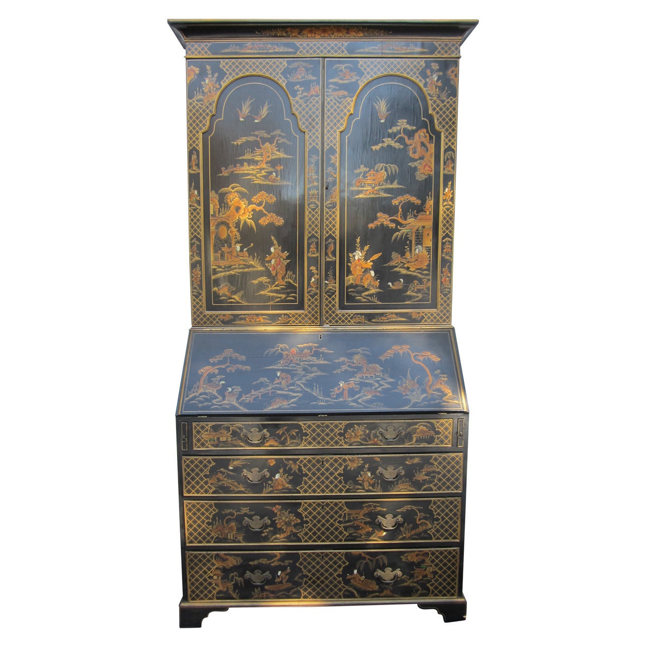 Chinoiserie Style Secretary