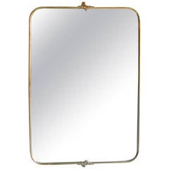 Modern Italian Brass Mirror