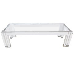 Lucite Coffee Table by John Mascheroni