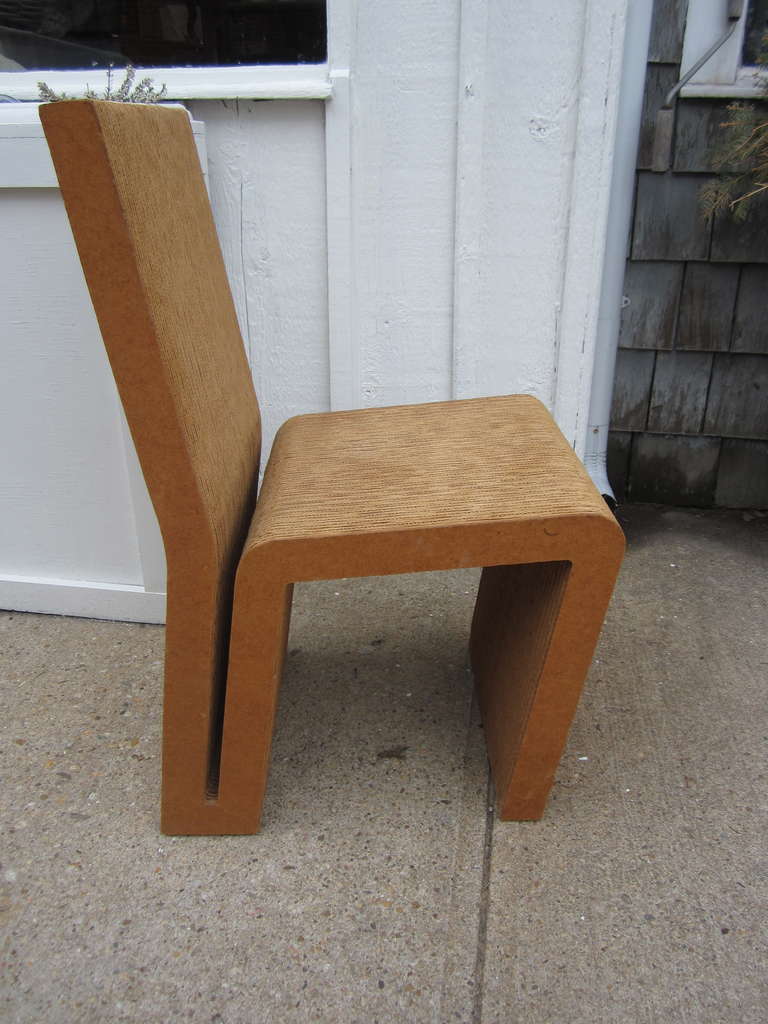 Frank Gehry Cardboard Easy Edges Chair In Excellent Condition In East Hampton, NY