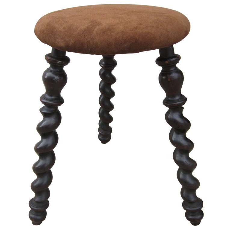 Barley Twist Stool at 1stDibs