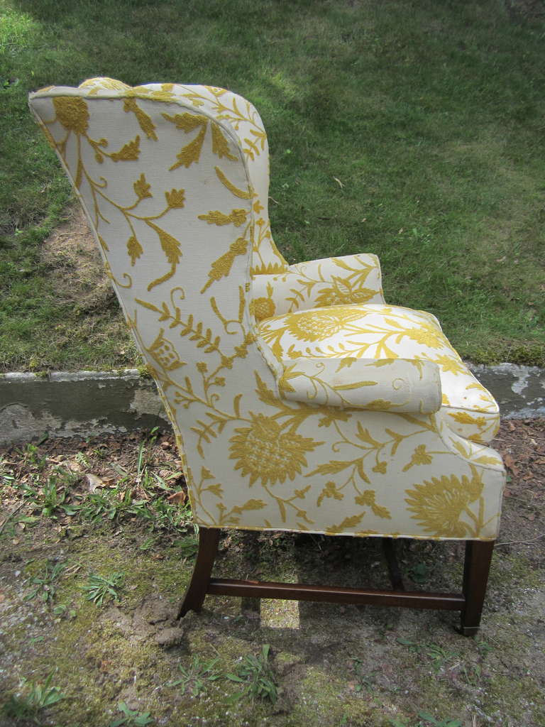Wing Back Chair In Good Condition In East Hampton, NY