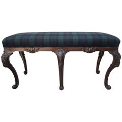 George III Style Upholstered Bench