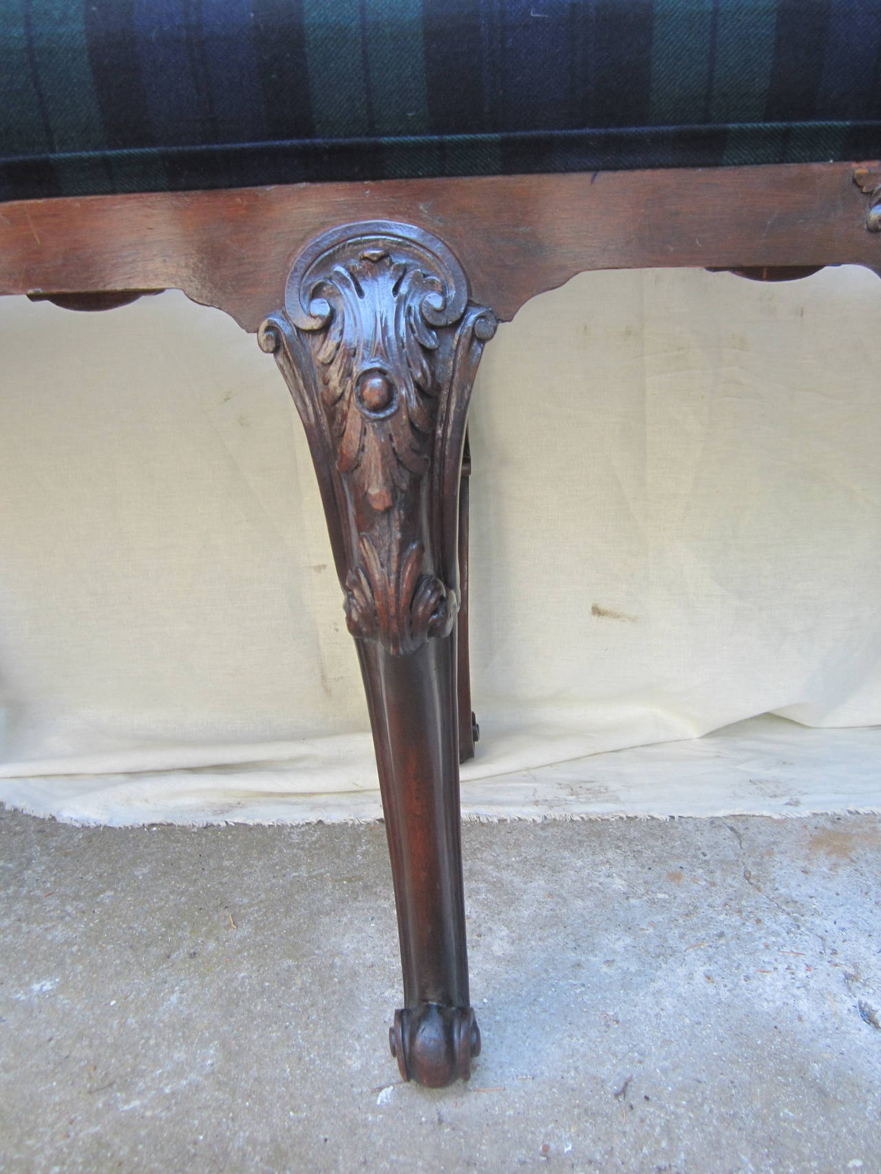 III Style Upholstered Bench For Sale at 1stdibs