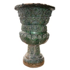 Monumental Majolica Urn