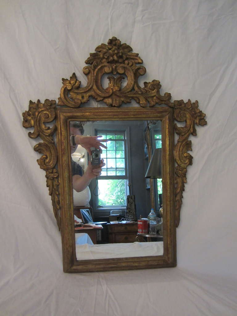 Beautiful carved and gilt Italian mirror.....