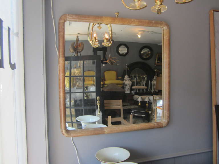 Handsome mirror with parchment 