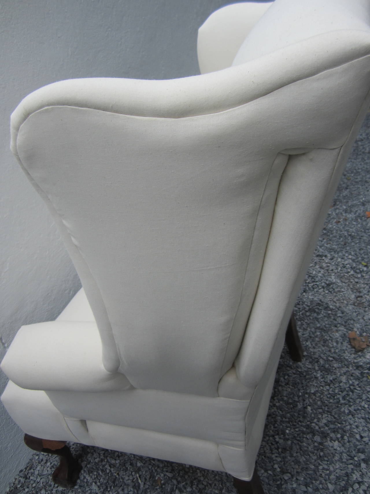 Chippendale Wing Chair In Excellent Condition In East Hampton, NY