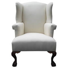 Antique Chippendale Wing Chair