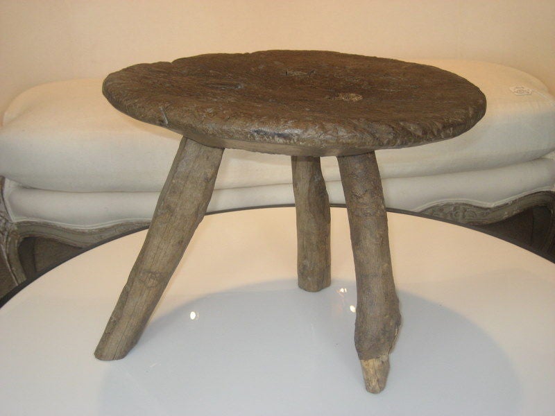 19th Century 3-Legged Milk stool