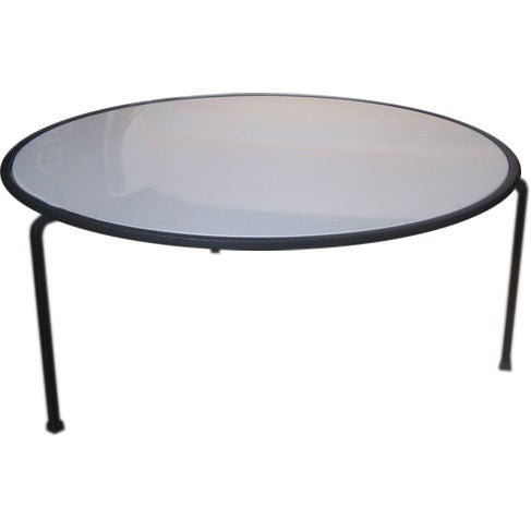 Modern Milk Glass Table