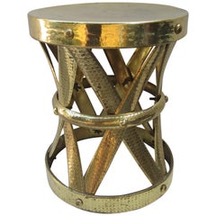 Modern Brass Stool or Table