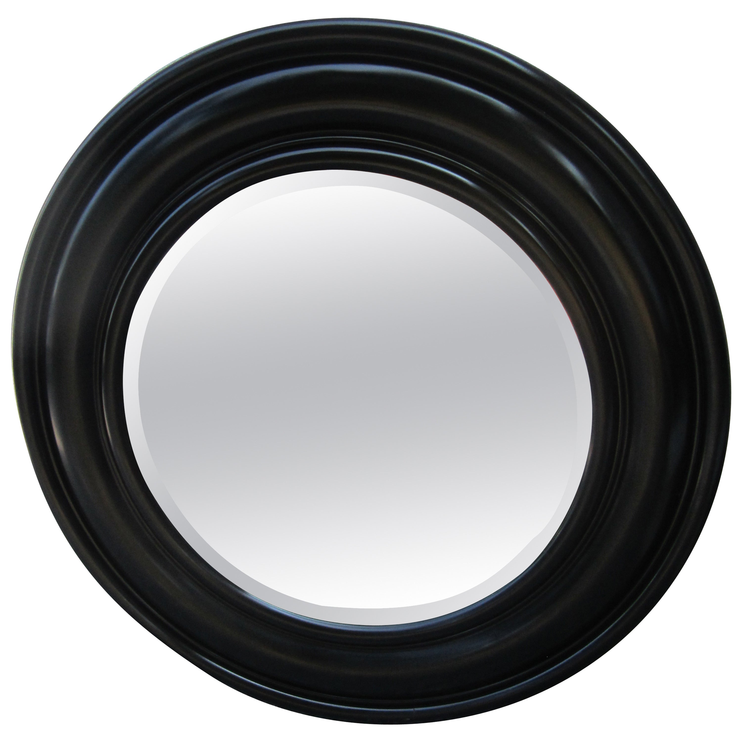 Large Black Framed Mirror at 1stDibs