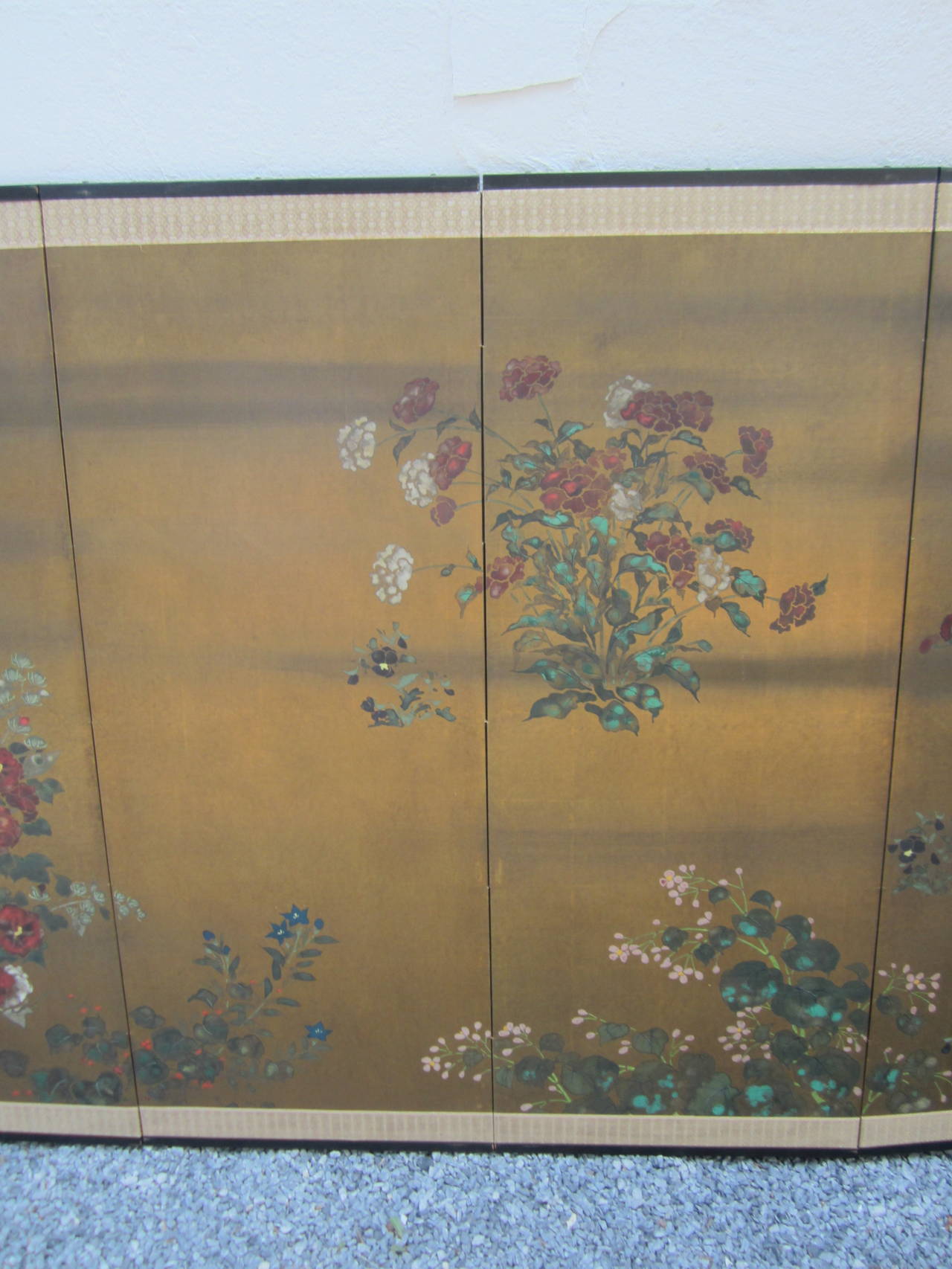 20th Century Large Japanese Six-Panel Screen
