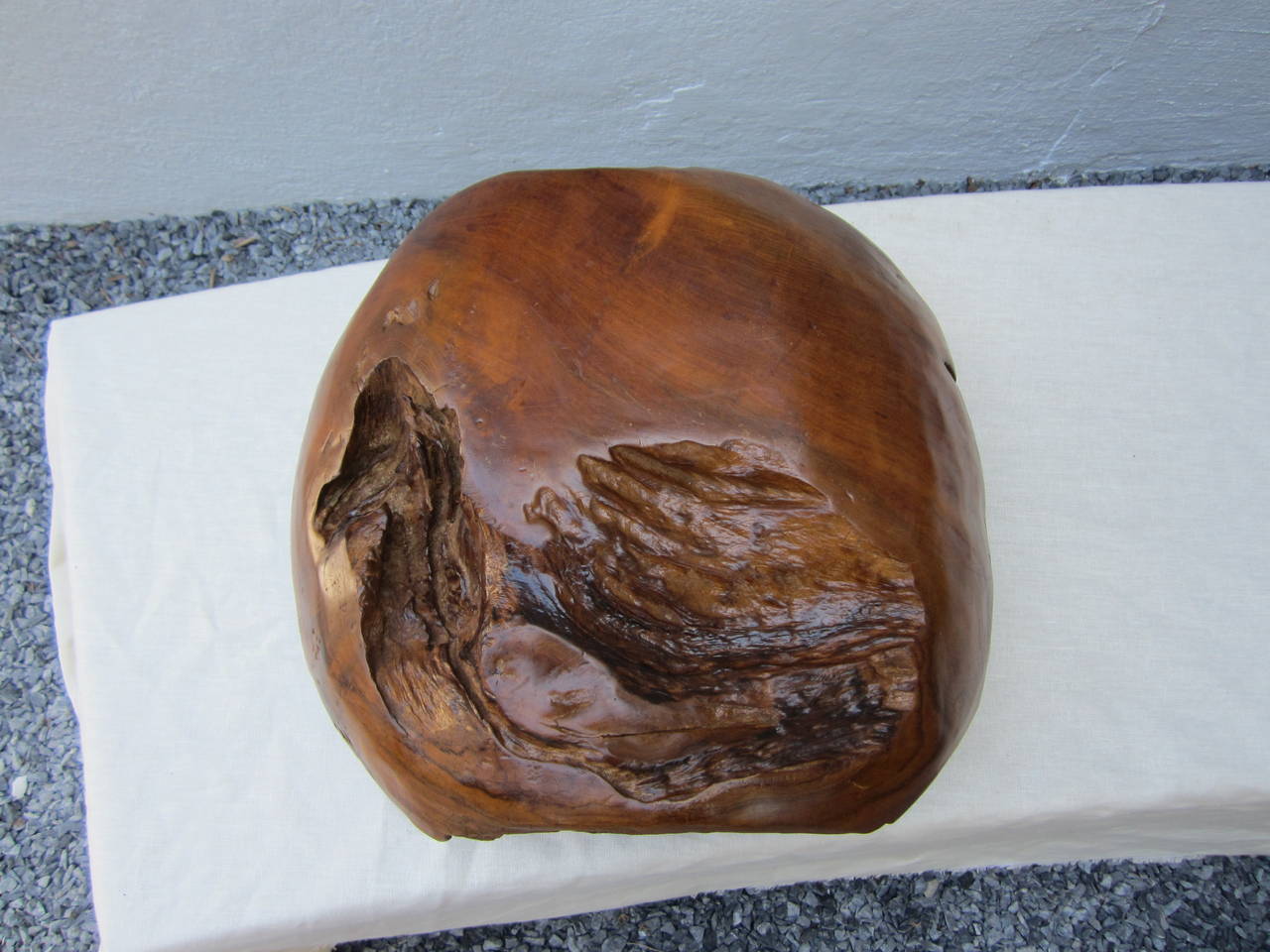 Mid-20th Century Carved Wood Bowl