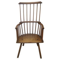 19th Century Elmwood Windsor Chair