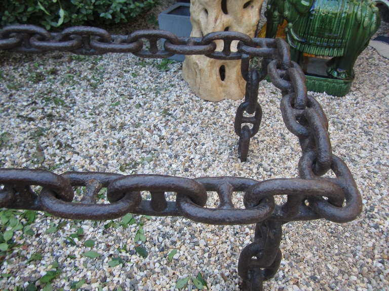 Iron Nautical Chain Table Base