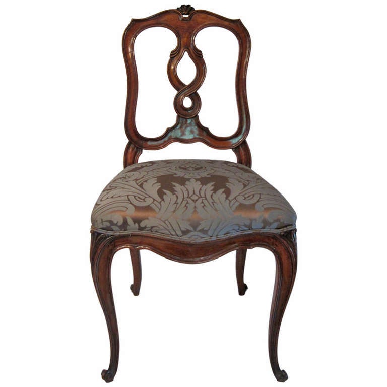 Italian Side Chair For Sale at 1stdibs