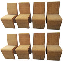 Set of Eight Chairs by Frank Gehry