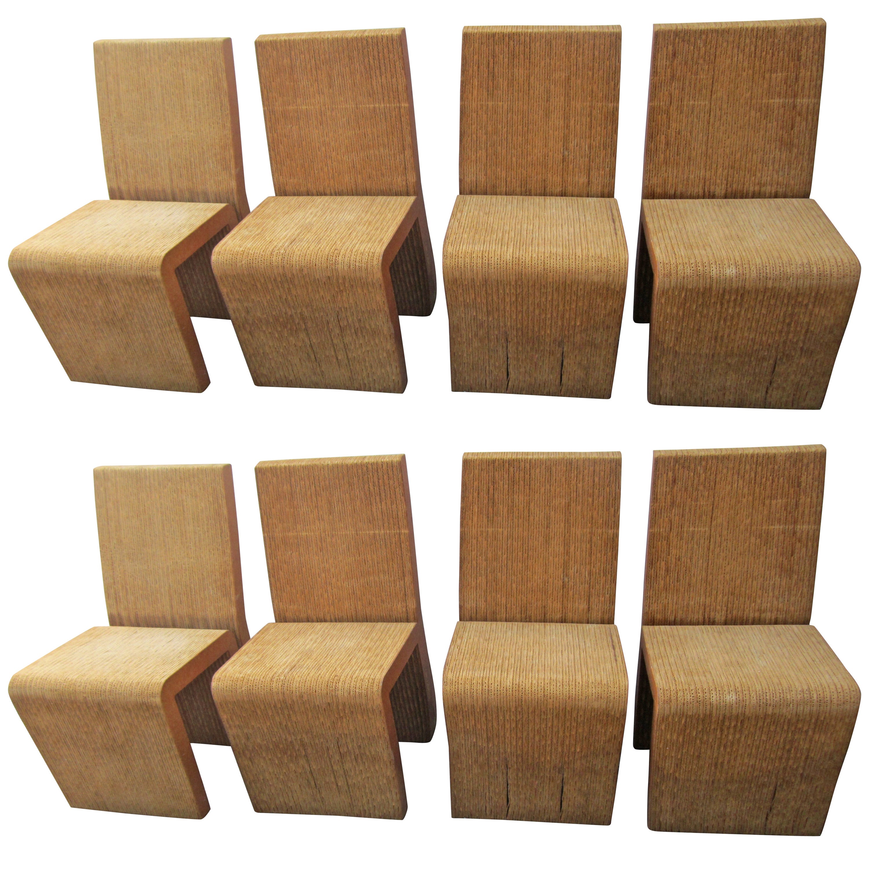 Set of Eight Chairs by Frank Gehry