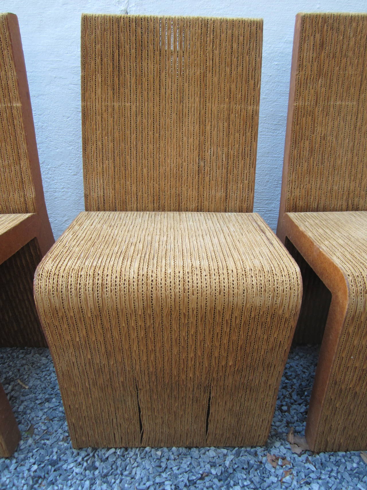 Set of Eight Chairs by Frank Gehry In Good Condition In East Hampton, NY
