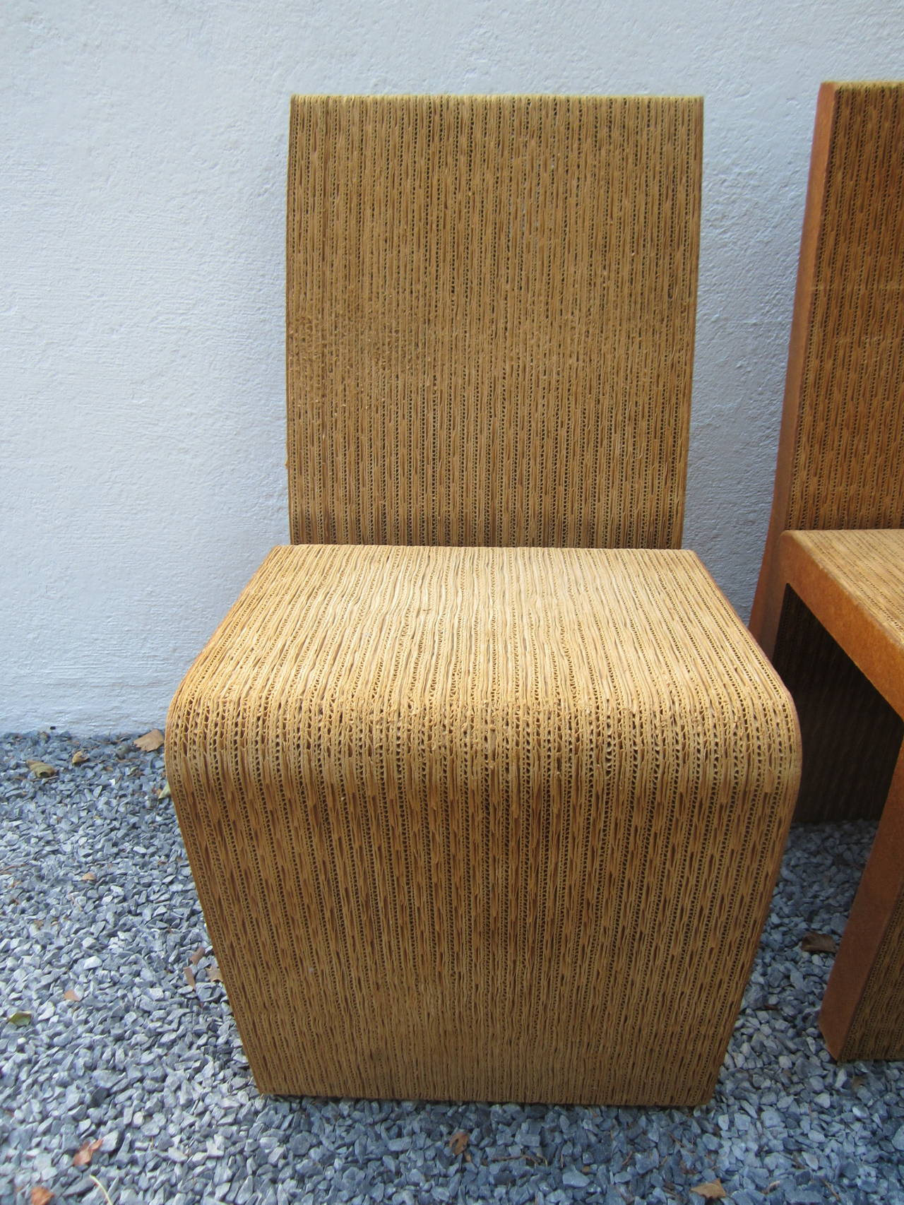 Late 20th Century Set of Eight Chairs by Frank Gehry