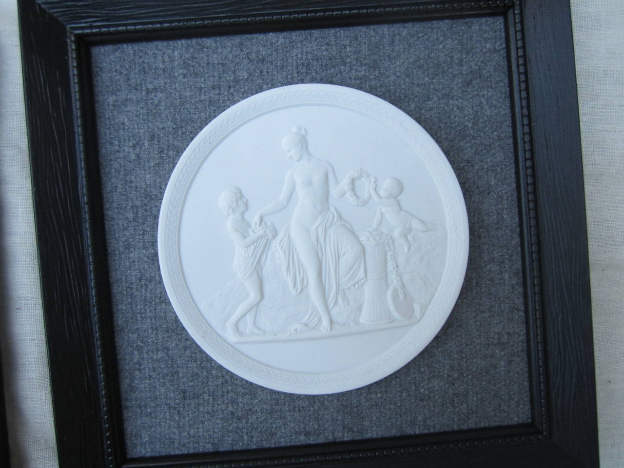 20th Century Set of Four Royal Copenhagen Framed Plaques