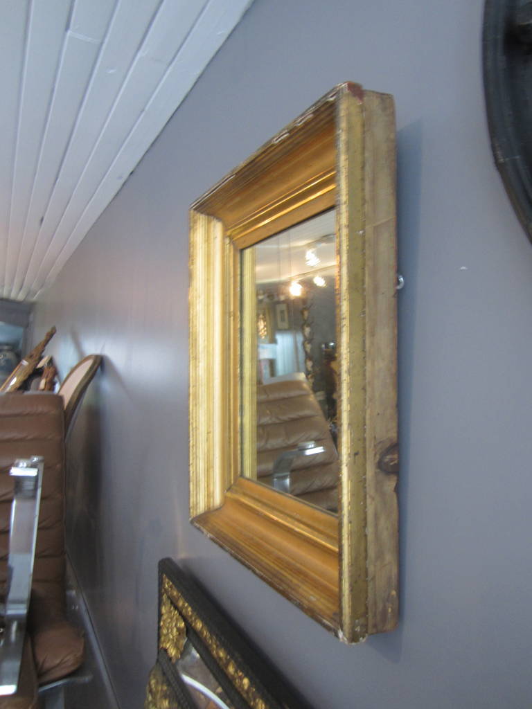19th Century Antique Gold Mirror