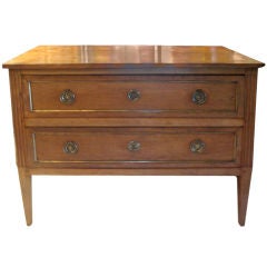18th C. Provencal 2 Drawer Commode