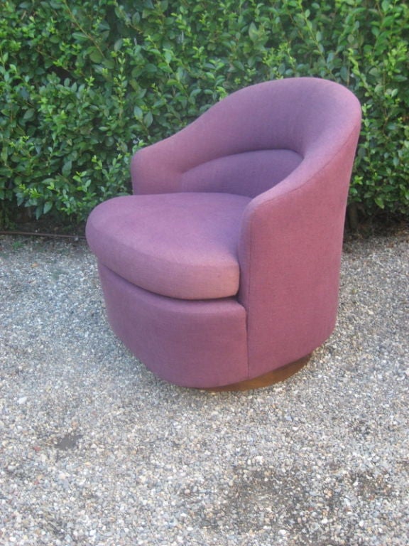 Upholstery Pair of Swivel Chairs
