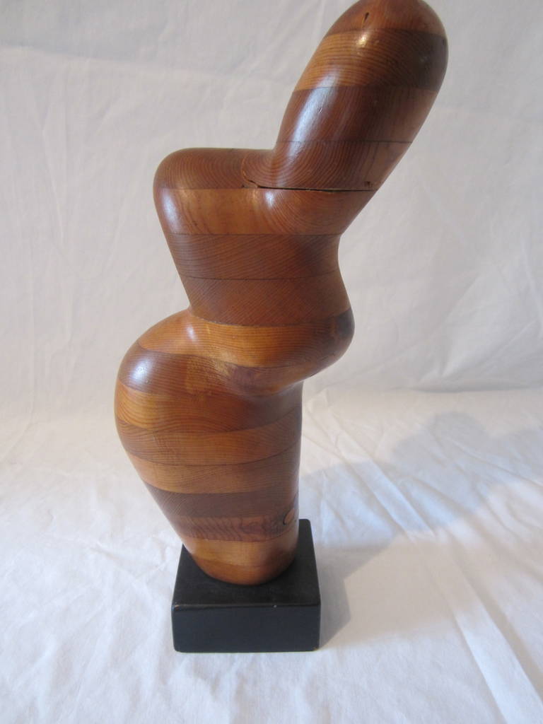 Organic Wood Figural Craft Sculpture In Excellent Condition For Sale In East Hampton, NY