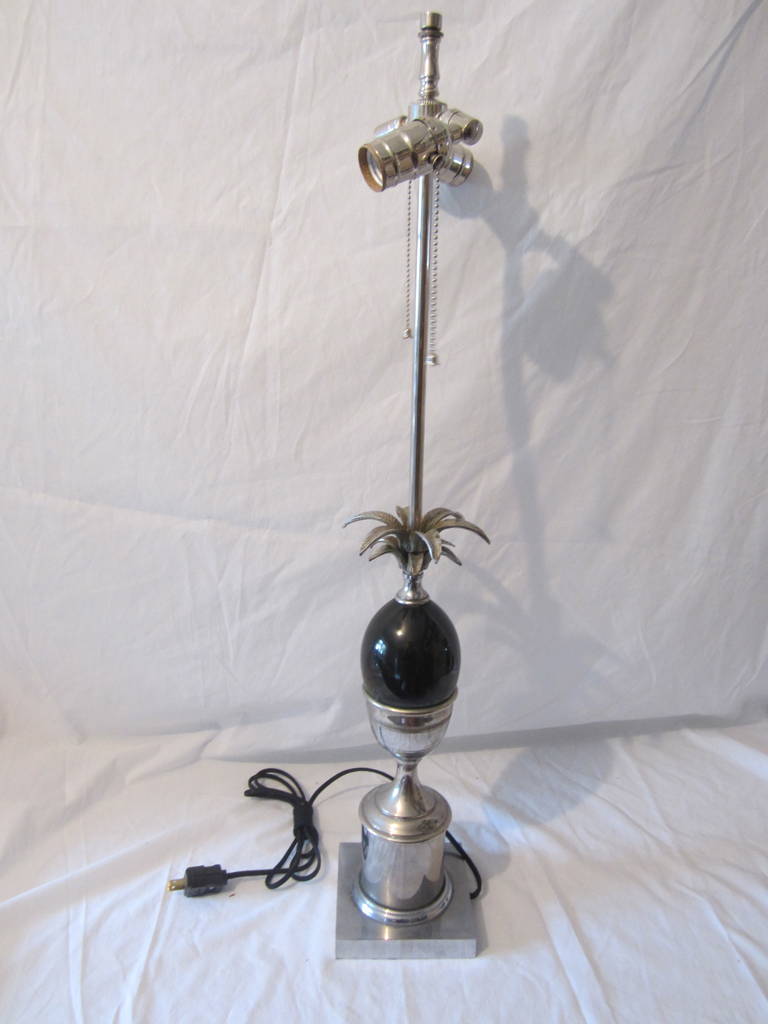 French Vintage Maison Charles Pineapple Table Lamp