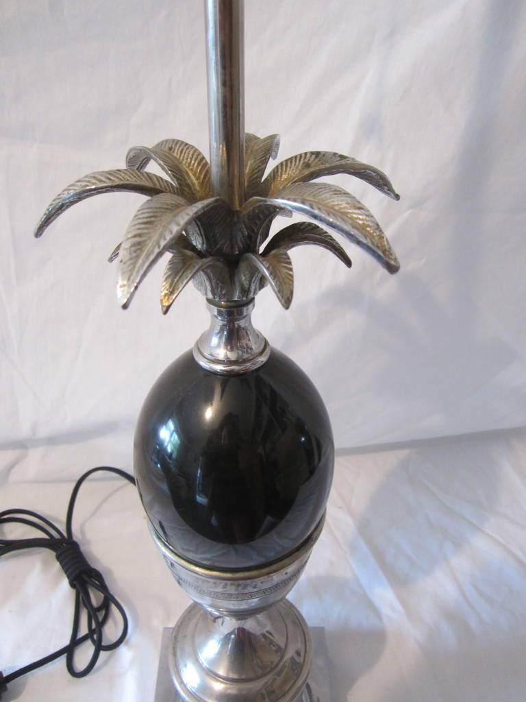 Vintage Maison Charles Pineapple Table Lamp In Excellent Condition In East Hampton, NY