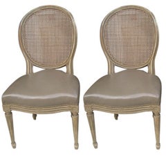 Pair of Maison Jansen Armless Chairs