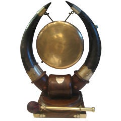Bronze and Horn Gong