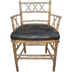 Faux Bamboo Regency Style Armchair