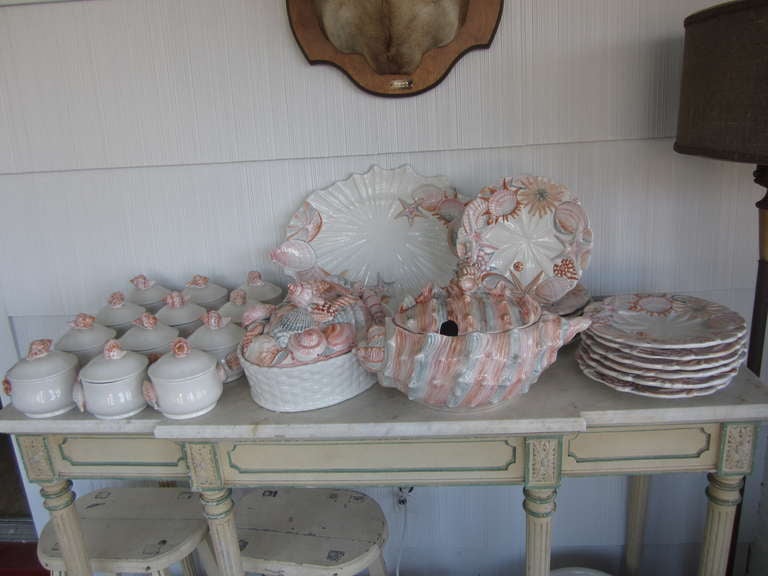 Complete set of 12 china set made in Italy for Neiman Marcus.....12 plates (10