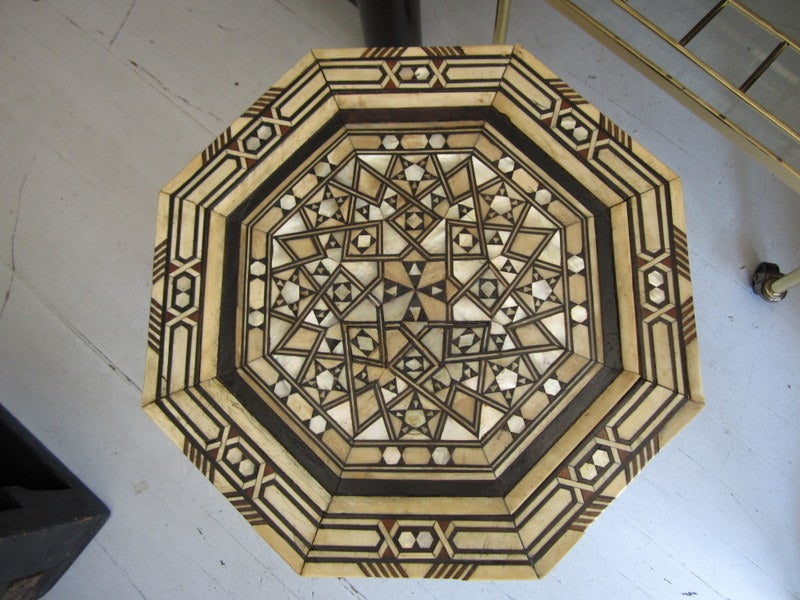 Shell 19th Century Moroccan Tabouret