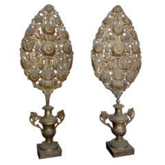 Pair of Tole Firescreens