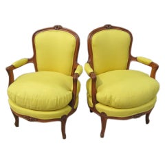 Exquisite Pair of Louis XV Style Armchairs