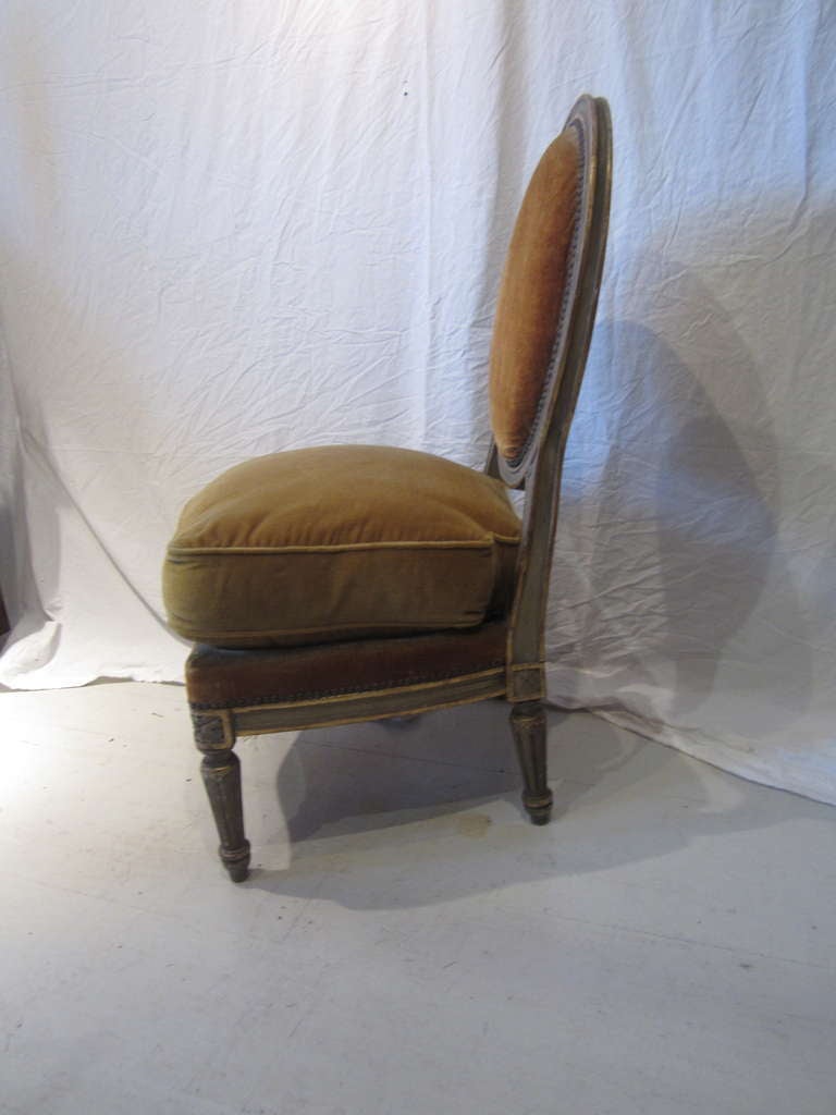 French Louis XVI Style Maison Jansen Boudoir Chair