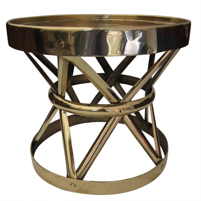 Italian Brass Occasional Table