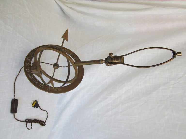 Bronze Astrolabe Lamp