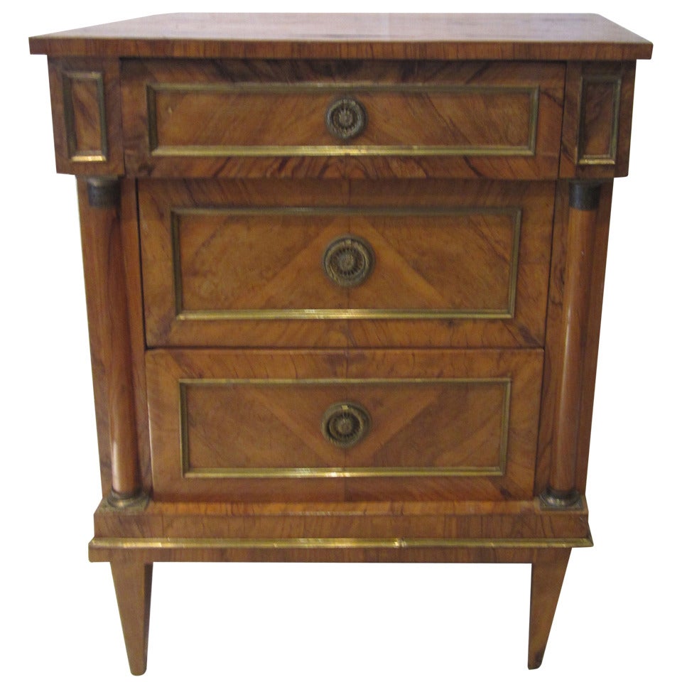 19th Century Italian Fruitwood Nightstand